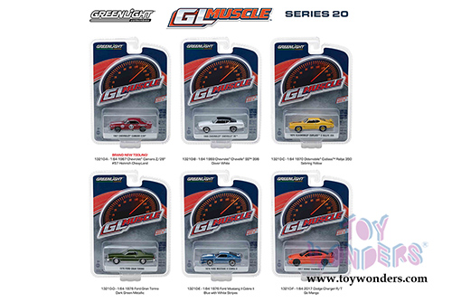 Greenlight - GL Muscle Series 20 Assortment (1/64 scale diecast model car, Asstd.) 13210/48