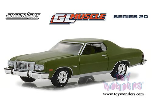 13210D/48 Greenlight Muscle Series 20 1976 Ford Gran Torino Hardtop model diecast car