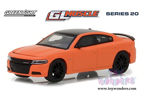 Greenlight - GL Muscle Series 20 | Dodge Charger R/T Hardtop (2017, 1/64 scale diecast model car, Go Mango) 13210F/48