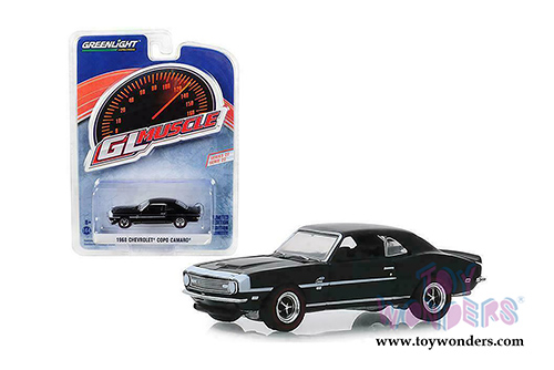Greenlight - GL Muscle Series 22 | Chevrolet&reg; COPO Camaro&reg; Hardtop (1968, 1/64 scale diecast model car, Tuxedo Black) 13250A/48