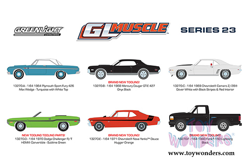 Greenlight - GL Muscle Series 23 Assortment (1/64 scale diecast model car, Asstd.) 13270/48