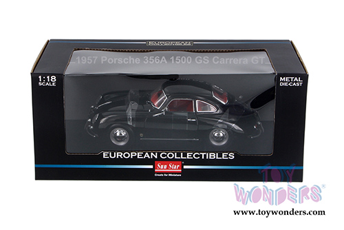 Sun Star European - Porsche 356A 1500 GS Carrera GT Coupé (1957, 1/18 scale diecast model car, Black) 1328