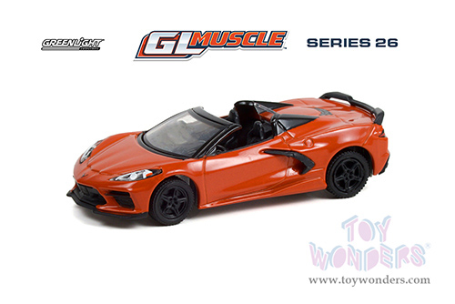 13310F/48 Greenlight Muscle Series 26 2021 Chevrolet Corvette Stingray Convertible model diecast car