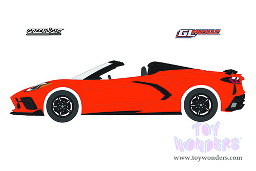 13310F/48 Greenlight Muscle Series 26 2021 Chevrolet Corvette Stingray Convertible model diecast car