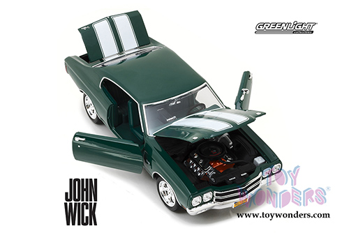 Greenlight - Hollywood Chevrolet&reg; Chevelle&reg; SS&trade; 396 - John Wick Hard Top (1970, 1/18 scale diecast model car, Metallic Green) 13505