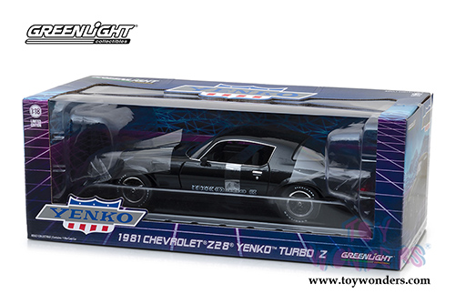 Greenlight Yenko - Chevrolet&reg; Z28&reg; Yenko&trade; Turbo Z Hard Top (1981, 1/18 scale diecast model car, Black) 13519