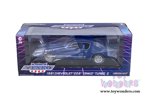 Greenlight Yenko - Chevrolet&reg; Z28&reg; Yenko&trade; Turbo Z Hardtop (1981, 1/18 scale diecast model car, Blue) 13520