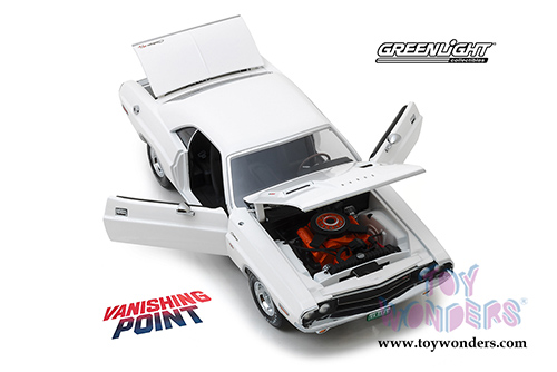 Greenlight Hollywood - Dodge Challenger R/T "Vanishing Point" (1970, 1/18 scale diecast model car, White) 13526