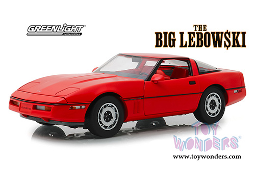 Greenlight Hollywood - The Big Lebowski | Larry Sellers' Chevrolet&reg; Corvette&reg; C4 Hardtop (1985, 1/18 scale diecast model car, Red) 13533