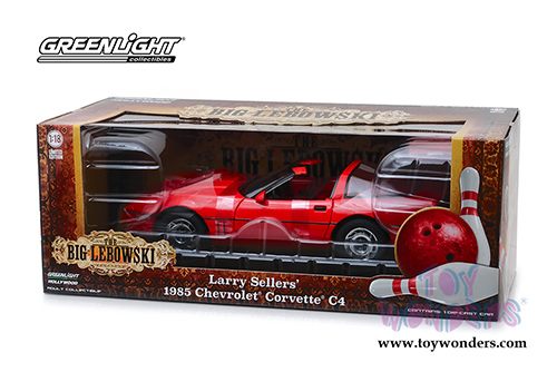 Greenlight Hollywood - The Big Lebowski | Larry Sellers' Chevrolet&reg; Corvette&reg; C4 Hardtop (1985, 1/18 scale diecast model car, Red) 13533