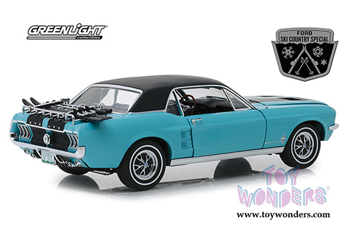 GMP - Ford Mustang Coupe "Ski Country Special" (1967, 1/18 scale diecast model car, Winter Park Turquoise) 13535
