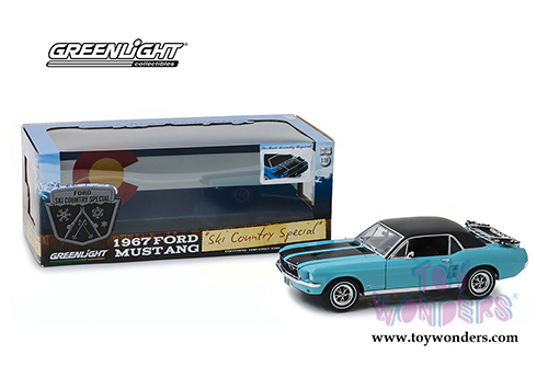 GMP - Ford Mustang Coupe "Ski Country Special" (1967, 1/18 scale diecast model car, Winter Park Turquoise) 13535