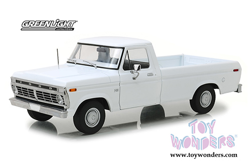 Greenlight - Ford F-100 Pickup Truck (1973, 1/18 scale diecast model car, White) 13536