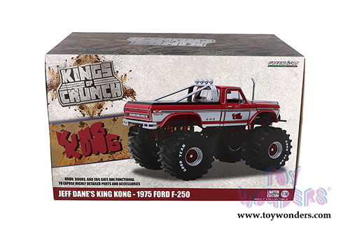 Greenlight - Kings of Crunch Ford F-250 Monster Truck (with 66-inch Tires) - Jeff Dane's King Kong (1975, 1/18 scale diecast model car, Pink) 13539