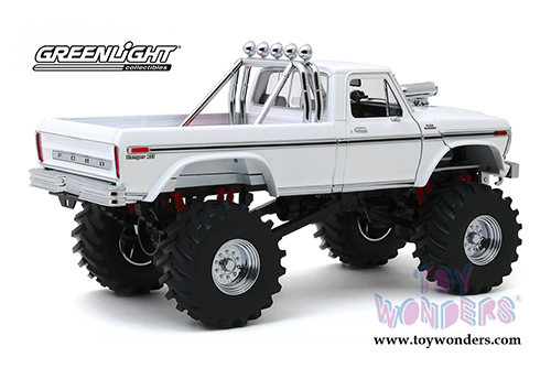 Greenlight - Kings of Crunch Ford F-250 XLT Monster Truck (with 48-inch Tires) (1979, 1/18 scale diecast model car, White) 13556