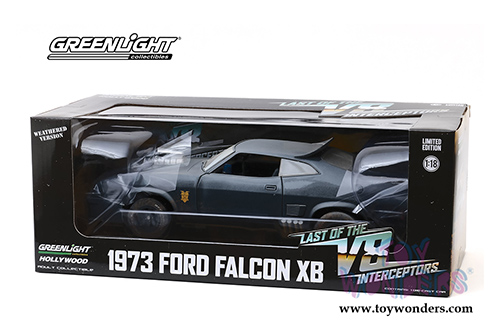 Greenlight Hollywood - Last of the V8 Interceptors Ford Falcon XB Weathered Version Hardtop (1973, 1/18 scale diecast model car, Black) 13559