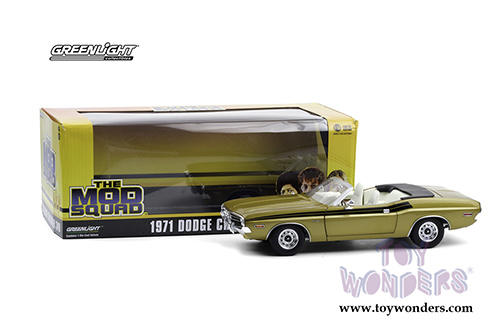 13566 Greenlight The Mod Squat 1971 Dodge Challenger 340 Convertible model diecast car