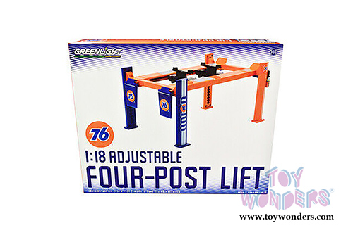 Greenlight - Adjustable Four-Post Lift - Union 76 (1/18 scale) 13579