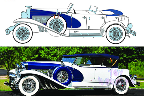 13589 Greenlight 1934 Duesenberg II SJ Phaeton diecast model car