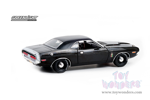 Greenlight - Dodge Challenger R/T 426 "The Black Ghost" (1970, 1/18 scale diecast model car, Black) 13614