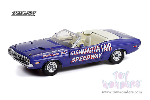 13617 Greenlight 1971 Dodge Challenger Convertible Flemington Fair Speedway diecast model car