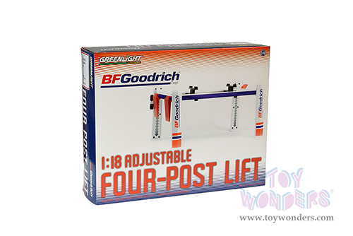 13629 Greenlight Adjustable Four-Post Lift diecast model car accessory