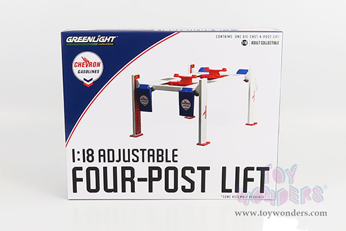 13637 Greenlight Adjustable Four Post Lift diecast model car accessory