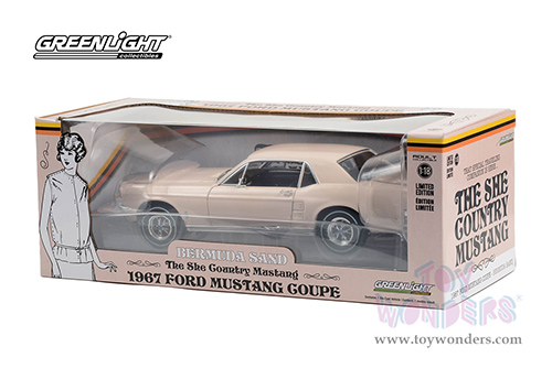 13642 Greenlight 1967 Ford Mustang Coupe diecast model car window box package