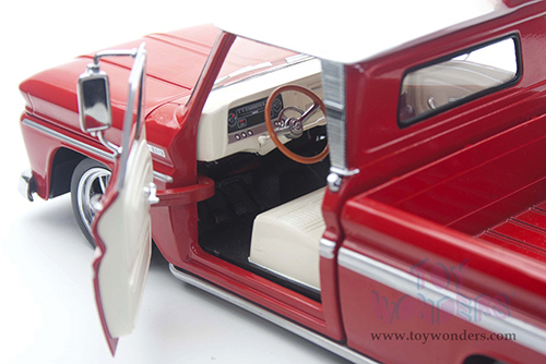 Sun Star - Chevrolet® C-10 Styleside Pickup Lowrider (1965, 1/18 scale diecast model car, Red) 1365