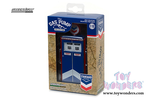 Greenlight - Vintage Gas Pumps Series 1 | 1954 Tokheim (1/18 scale diecast model, Red/Blue) 14010C