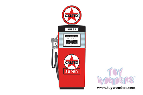 Greenlight - Vintage Gas Pumps Series 4 | 1951 Wayne 505 Caltex Gas Pump (1/18 scale diecast model, Red) 14040B