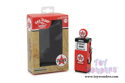 Greenlight - Vintage Gas Pumps Series 4 | 1951 Wayne 505 Caltex Gas Pump (1/18 scale diecast model, Red) 14040B