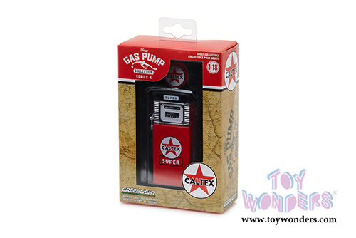 Greenlight - Vintage Gas Pumps Series 4 | 1951 Wayne 505 Caltex Gas Pump (1/18 scale diecast model, Red) 14040B