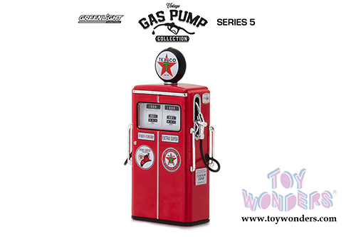 Greenlight - Vintage Gas Pumps Series 5 | 1954 Tokheim 350 Twin Texaco Gas Pump (1/18 scale diecast model, Red) 14050C