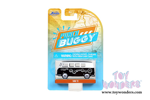 Jada Toys - Punch Buggy Slug Bug Volkswagen Beetles and Volkswagen Bus Assortment Wave 1 (1/64 scale diecast model car, Asstd.) 14051W1