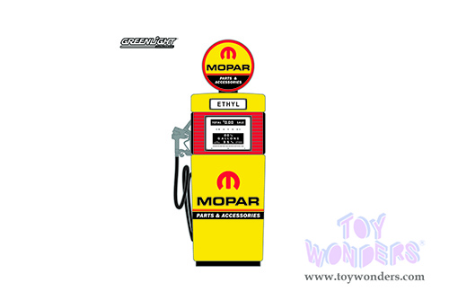 Greenlight - Vintage Gas Pumps Series 11 | 1951 Wayne 505 Gas Pump - MOPAR Parts & Accessories (1/18 scale diecast model, Yellow/Red) 14110B/24