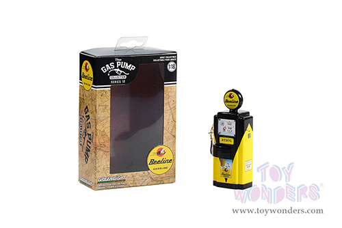 Greenlight - Vintage Gas Pumps Series 12 | 1948 Wayne 100-A Gas Pump - Beeline Gasoline (1/18 scale diecast model, Yellow/Black) 14120A/24