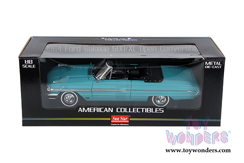 Sun Star USA - Ford Galaxie 500/XL Open Convertible (1964, 1/18 scale diecast model car, Green) 1424