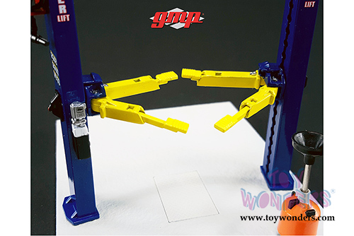 GMP - Two Post Lift (1:43 Scale, Blue/Yellow) 14301