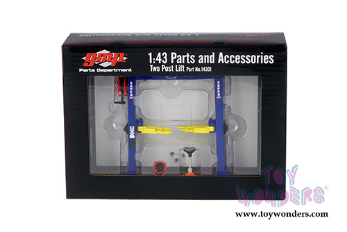 GMP - Two Post Lift (1:43 Scale, Blue/Yellow) 14301