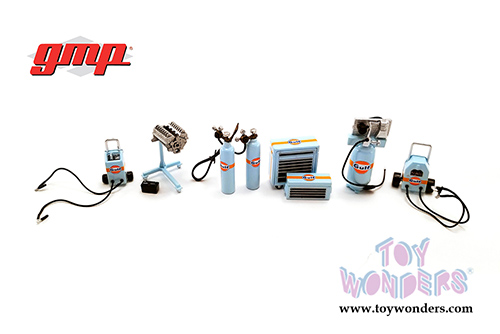 GMP - Gulf Oil Shop Tool Set #1 (6 pc. set, 1:43 Scale) 14313