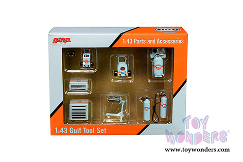 GMP - Gulf Oil Shop Tool Set #1 (6 pc. set, 1:43 Scale) 14313