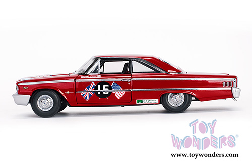 Sun Star USA - Ford Galaxie 500/XL #15 B. Williams/M. Steele Goodwood Revival 2011 St. Mary’s Trophy Race (1963, 1/18 scale diecast model car, Red/White) 1472