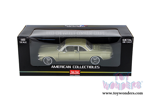 Sun Star - Chevrolet Corvair Coupe Hardtop (1963, 1/18 scale diecast model car, Autumn Gold) 1485