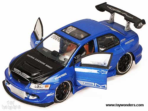 Global Products Real Wheels - Mitsubishi Lancer Evolution VIII Hard Top w/ Lights (1:24, Asstd.) 15572/01D