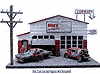 American Diorama Buildings - Auto Body Shop Diorama (1:24) 15914