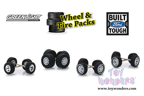 Greenlight - Auto Body Shop - Wheel & Tire Packs Series 1 | Ford Trucks (1/64 scale) 16010B/48