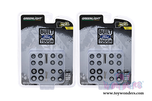 Greenlight - Auto Body Shop - Wheel & Tire Packs Series 1 | Ford Trucks (1/64 scale) 16010B/48