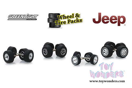 Greenlight - Auto Body Shop - Wheel & Tire Packs Series 1 | Jeep&reg; Wheels (1/64 scale) 16010C/48