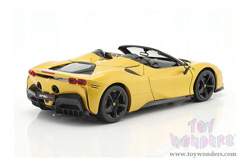 BBurago Ferrari Race & Play - Ferrari SF90 Spider (1/18 scale diecast model car, Gold) 16016G